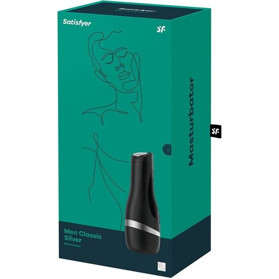 SATISFYER MASTURBADOR MEN CLASSIC PLATA