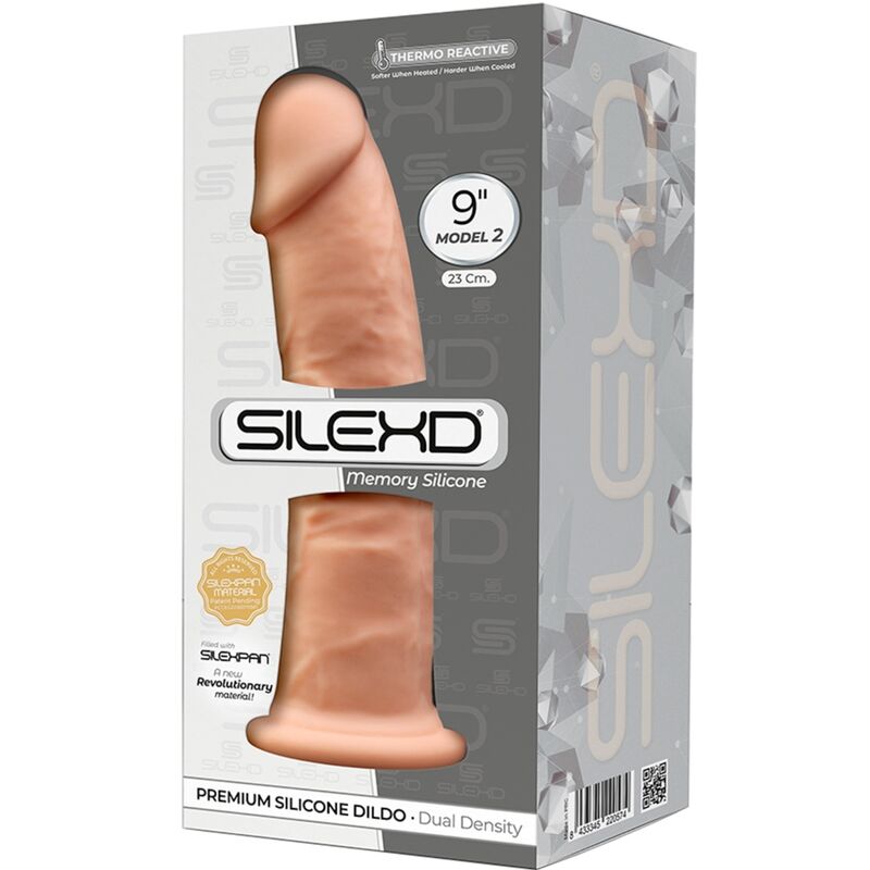 SILEXD MODELO 2 PENE REALISTICO SILICONA PREMIUM SILEXPAN 23 CM