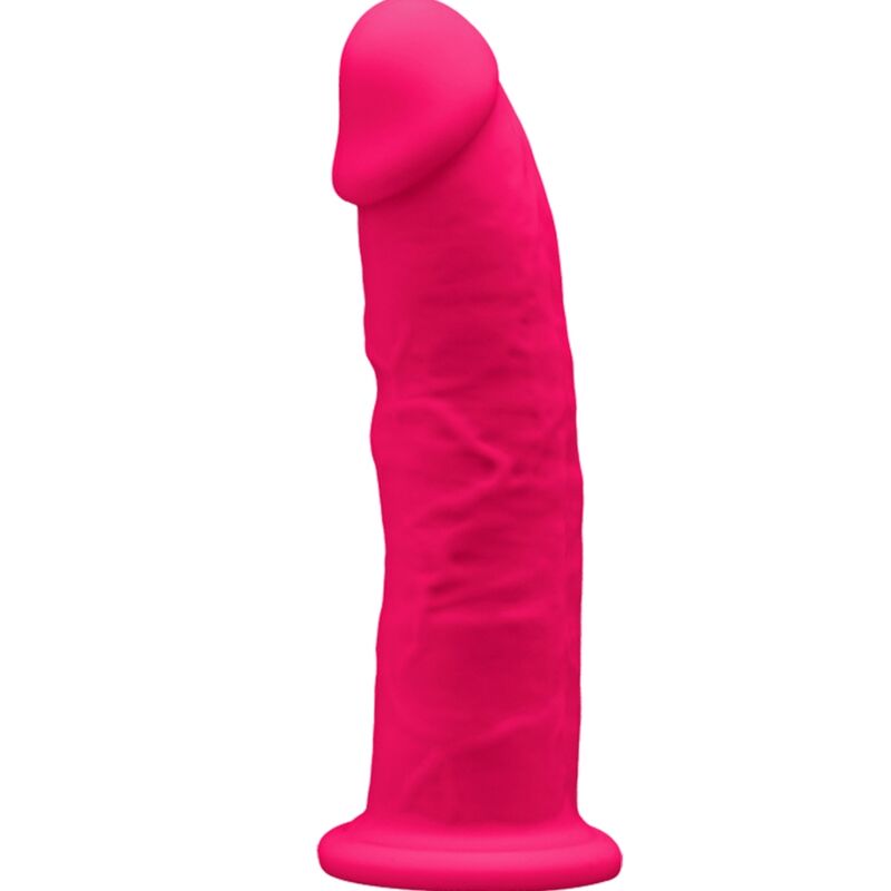 SILEXD MODELO 2 PENE REALISTICO SILICONA PREMIUM SILEXPAN FUCSIA 15 CM