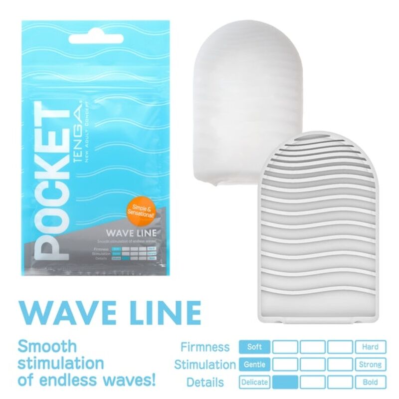 TENGA WAVE LINE MASTURBADOR POCKET