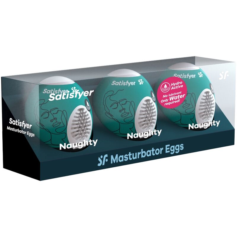 SATISFYER 3 HUEVOS MASTURBADORES NAUGHTY