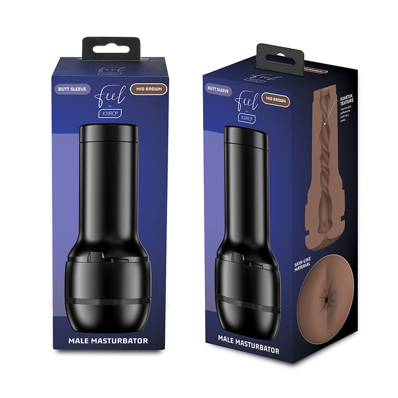 KIIROO FEEL STROKER GENERIC BUTT MASTURBADOR MID BROWN