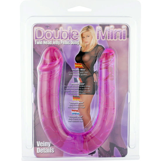 SEVENCREATIONS PENE CON DOS CABEZAS DE GELATINA FLEXIBLE