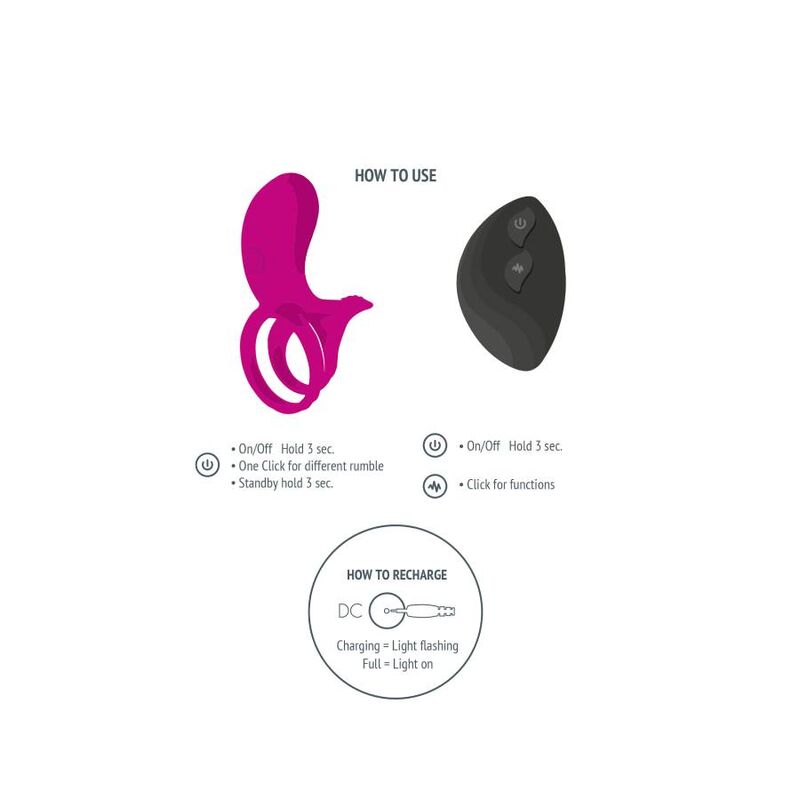 XOCOON ANILLO VIBRADOR PARA PAREJAS FUCSIA