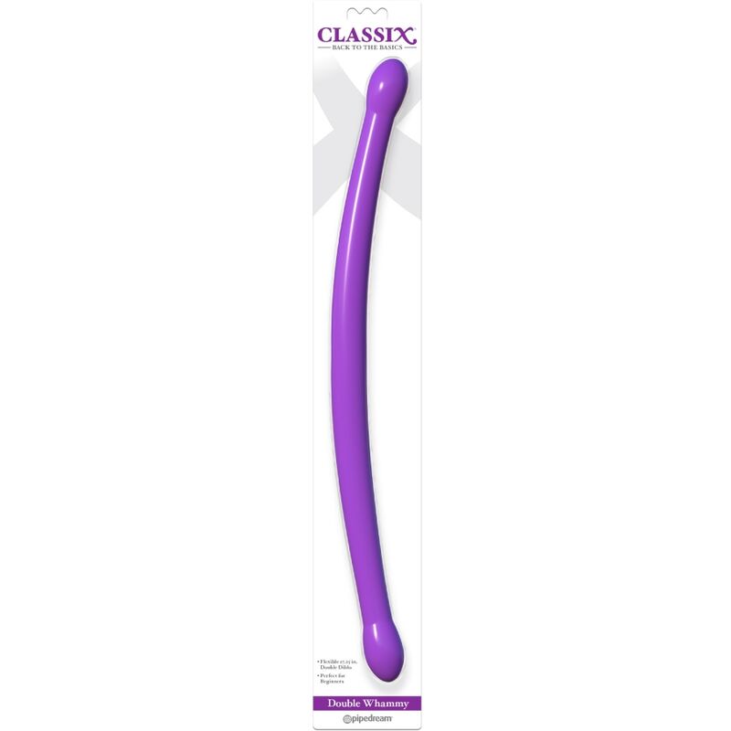 CLASSIX DILDO DOBLE FLEXIBLE 437 CM MORADO