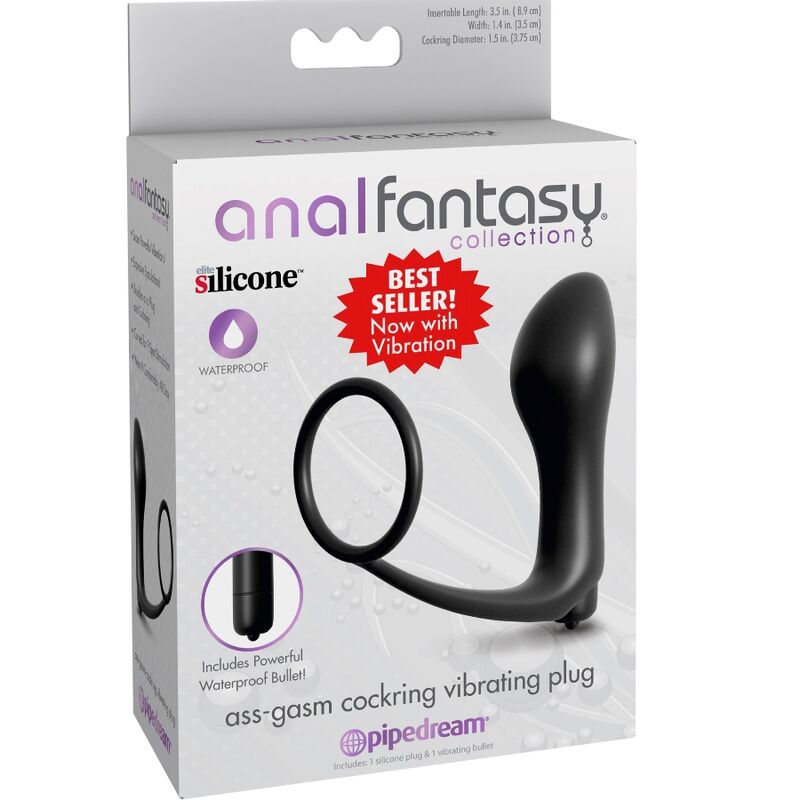 ANAL FANTASY ELITE COLLECTION PLUG VIBRADOR ASS GASM COCKRING