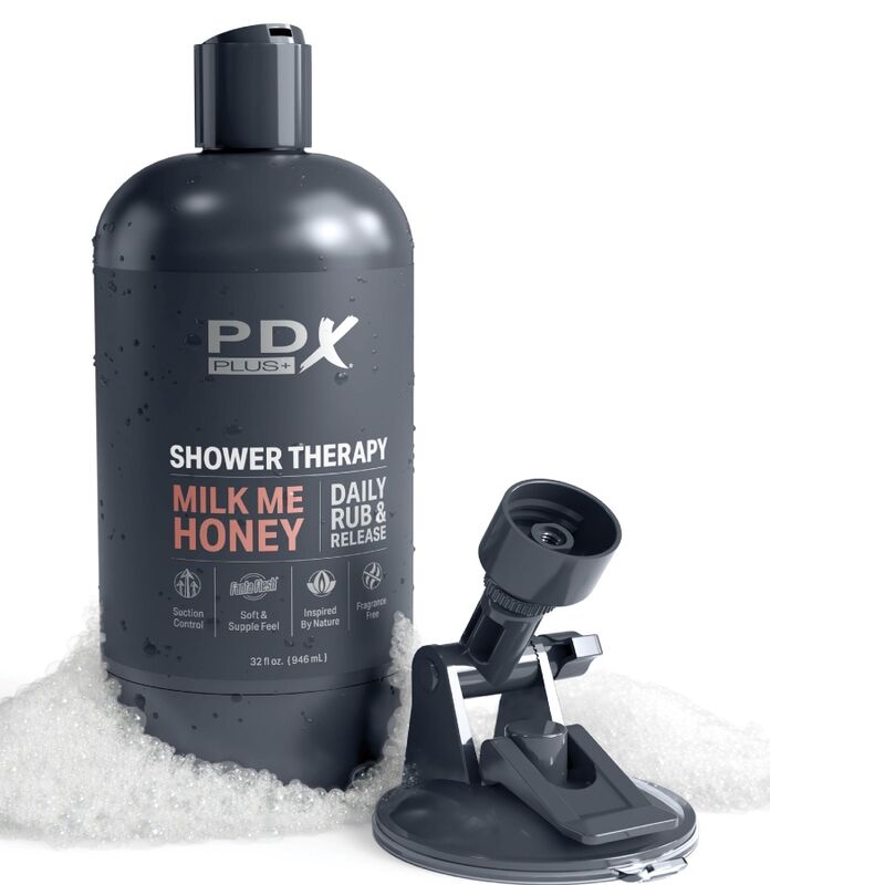 PDX PLUS MASTURBADOR STROKER DISEyO DISCRETO DE BOTE CHAMPU MILK ME HONEY CARAMELO