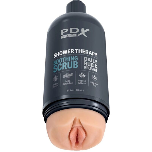 PDX PLUS MASTURBADOR STROKER DISEyO DISCRETO DE BOTE CHAMPU SOOTHING SCRUB