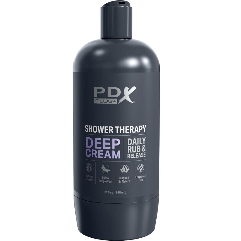 PDX PLUS MASTURBADOR STROKER DISEyO DISCRETO DE BOTE CHAMPU DEEP CREAM