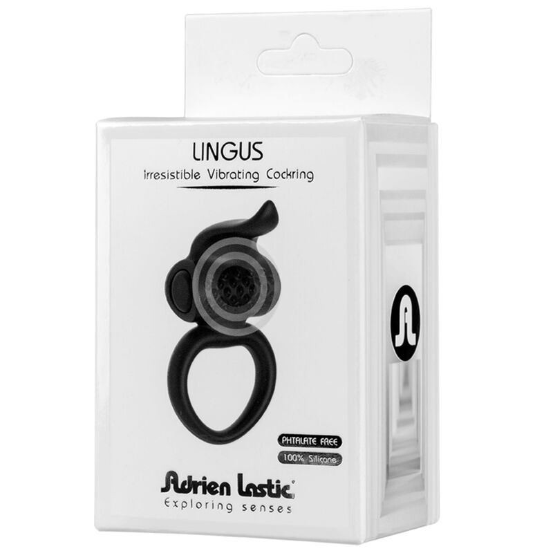 ADRIEN LASTIC LINGUS ANILLO VIBRADOR NEGRO