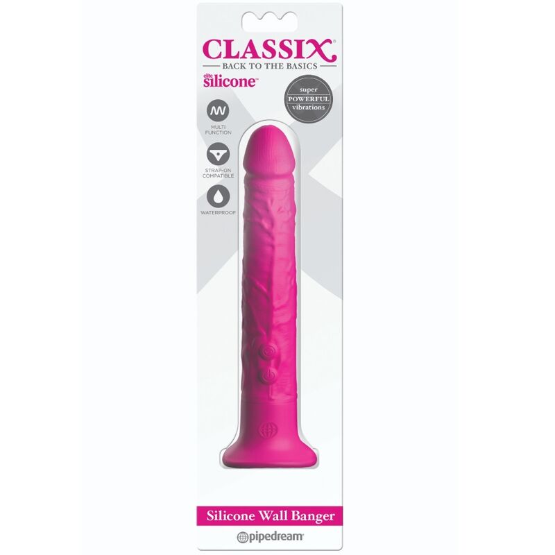 CLASSIX DILDO WALL BANGER SILICONA 15 CM ROSA