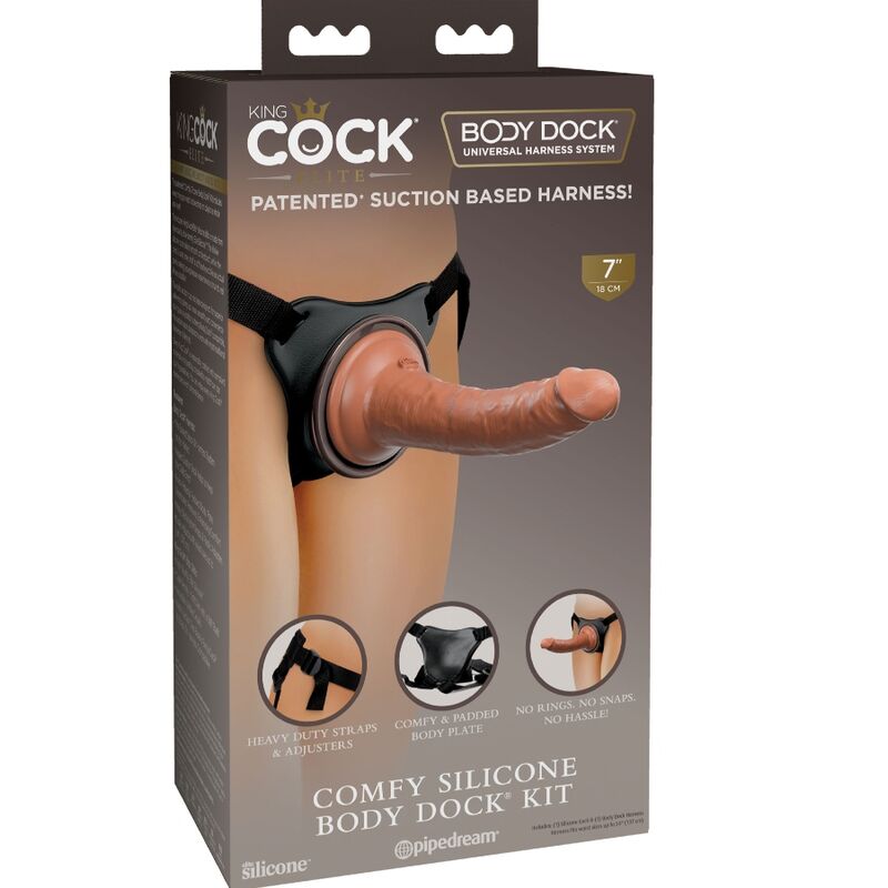 KING COCK ELITE ARNES AJUSTABLE CONFORTABLE CON DILDO 178 CM