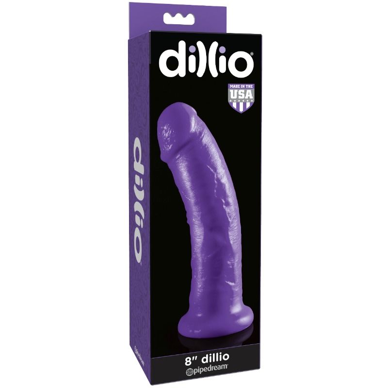 DILLIO DILDO CON VENTOSA 2032 CM LILA