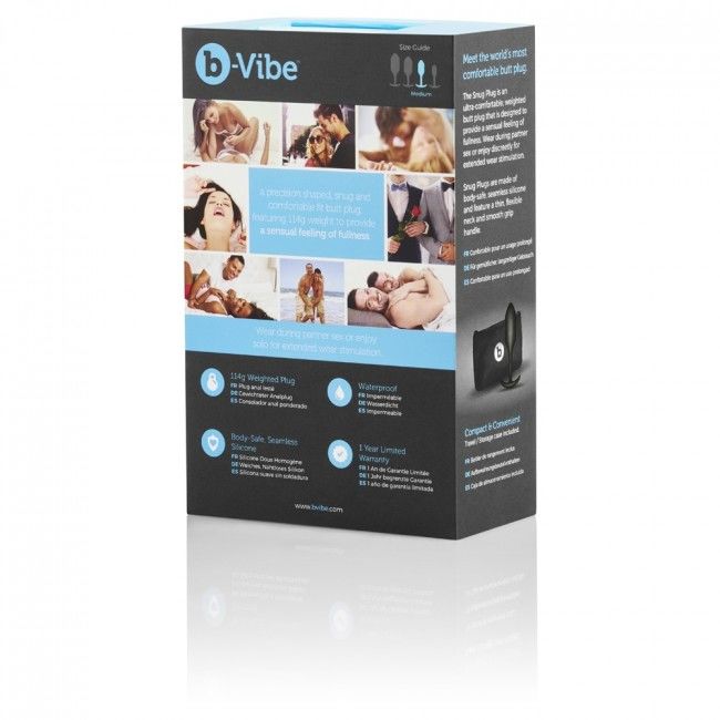 B VIBE SNUG PLUG ANAL 2 NEGRO