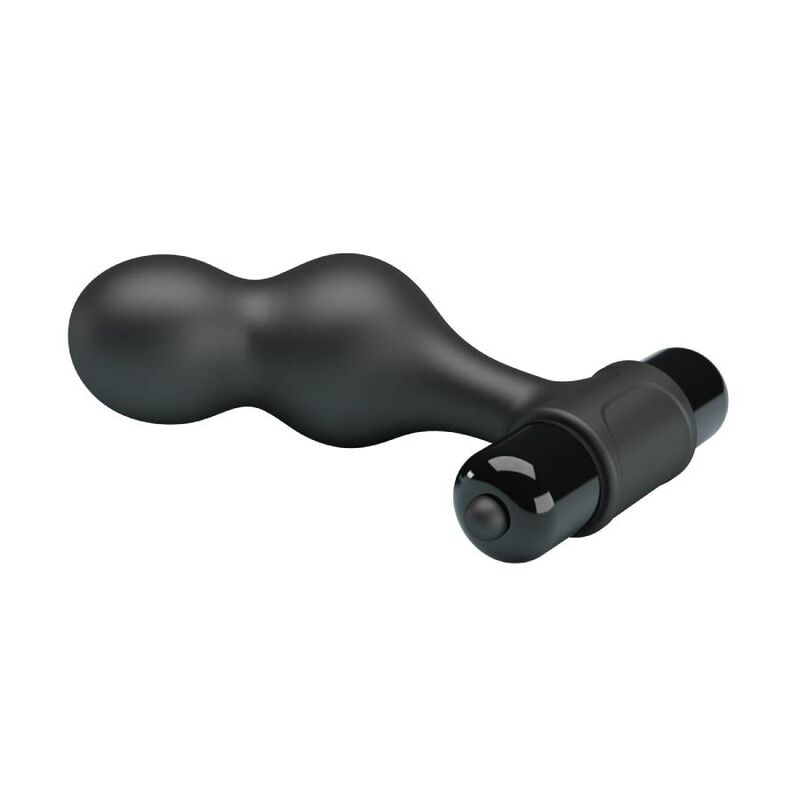 MR PLAY PLUG ANAL VIBRADOR DE SILICONA NEGRO