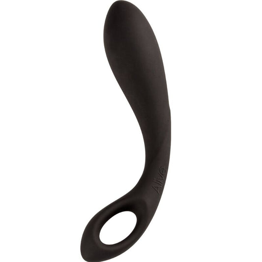 ALIVE BLACK HEART MASAJEADOR ANAL 15 CM