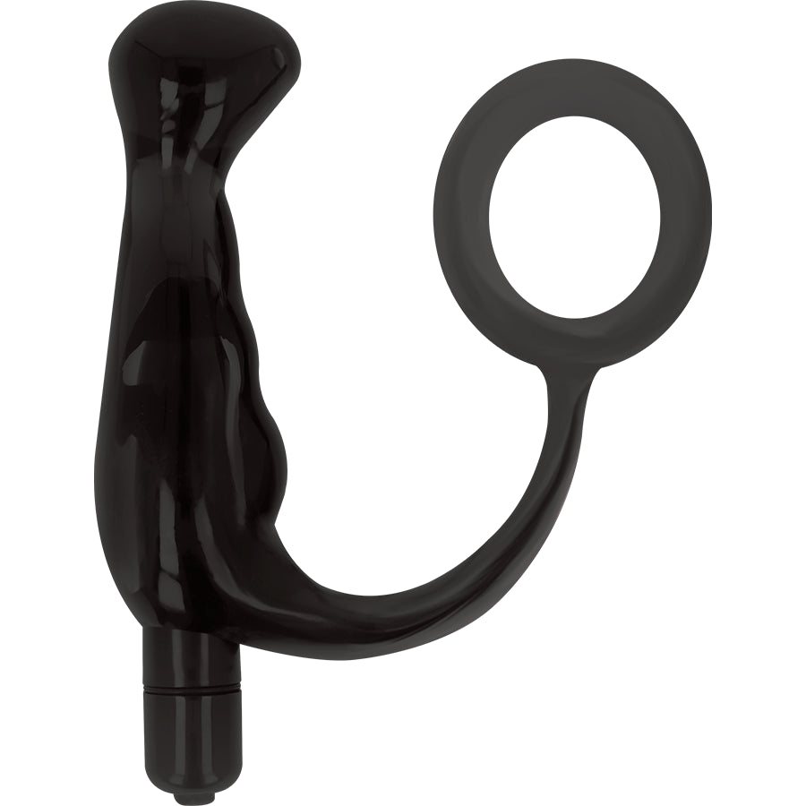 ADDICTED TOYS VIBRADOR PROSTaTICO NEGRO 10 CM