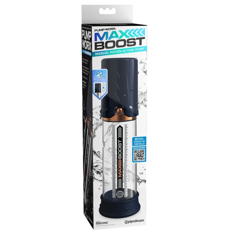 PUMP WORX BOMBA DE ERECCION MAX BOOST AZUL