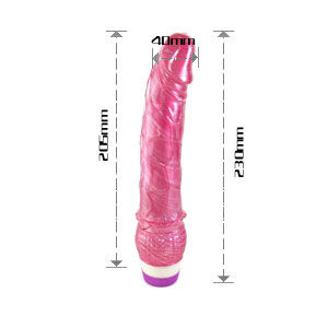 VIBRADOR ROJO REALISTICO 23 CM