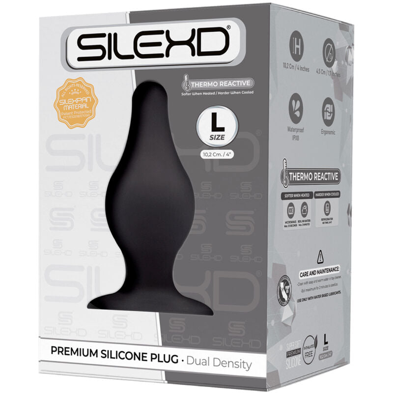 SILEXD MODELO 2 PLUG ANAL SILICONA PREMIUM SILEXPAN PREMIUM TERMORREACTIVO TALLA L