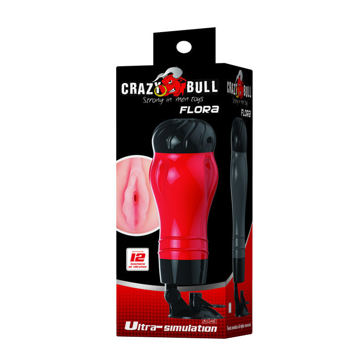 CRAZY BULL FLORA VAGINA CON BASE MASTURBADOR