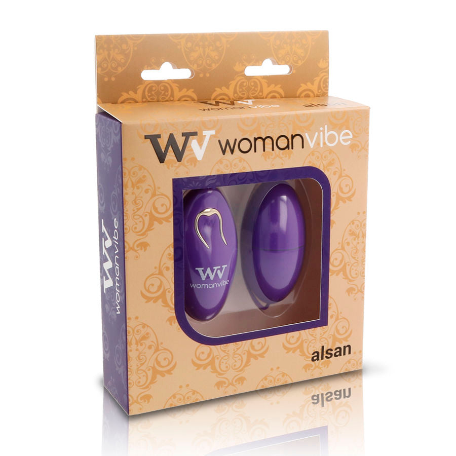 WOMANVIBE ALSAN HUEVO CONTROL REMOTO NEGRO SILICONA PURPLE