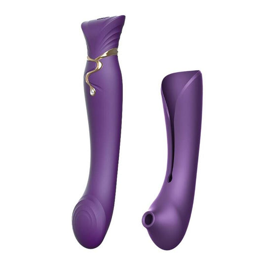 ZALO QUEEN SET PULSE WAVE CLIT STIM MORADO