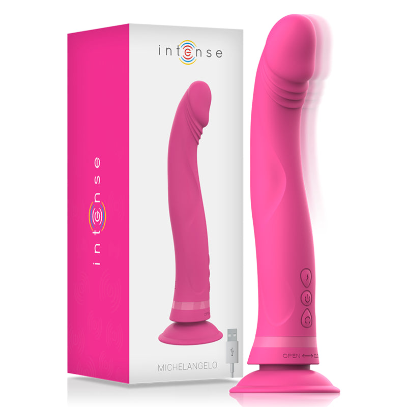 INTENSE MICHELANGELO DILDO VIBRADOR SILICONA ROSA