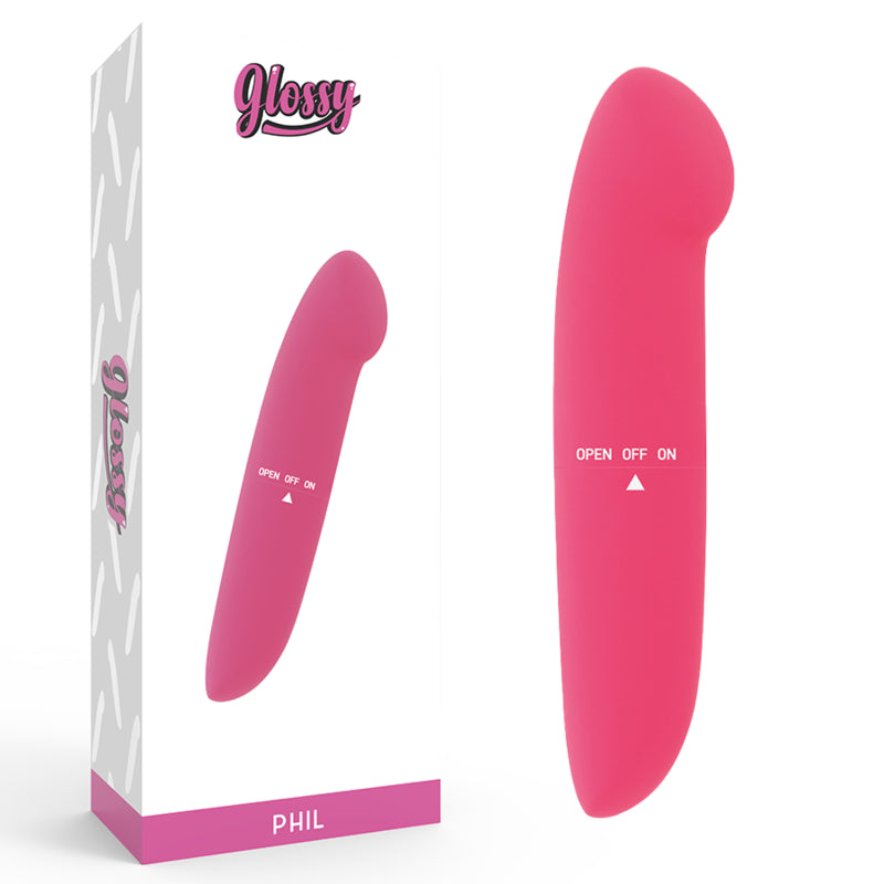 GLOSSY PHIL VIBRADOR ROSA