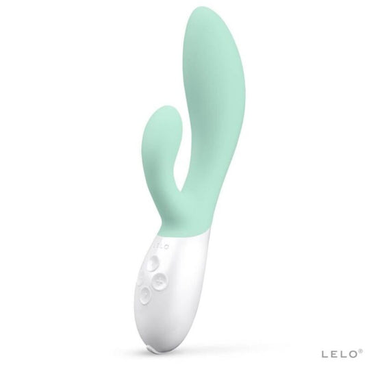 LELO INA 3 VERDE VIBRADOR RABBIT LUJO SEAWEED