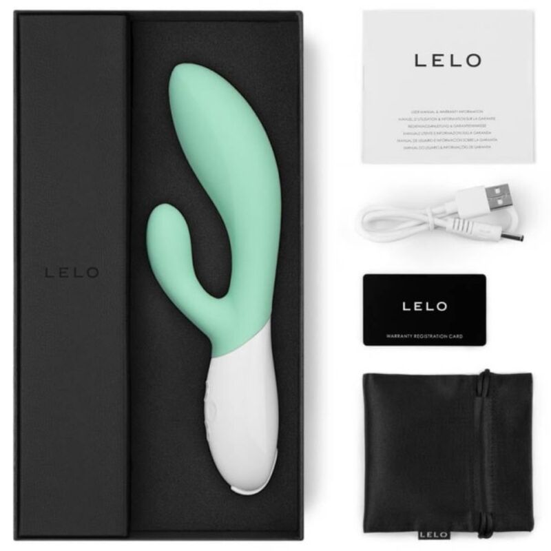 LELO INA 3 VERDE VIBRADOR RABBIT LUJO SEAWEED