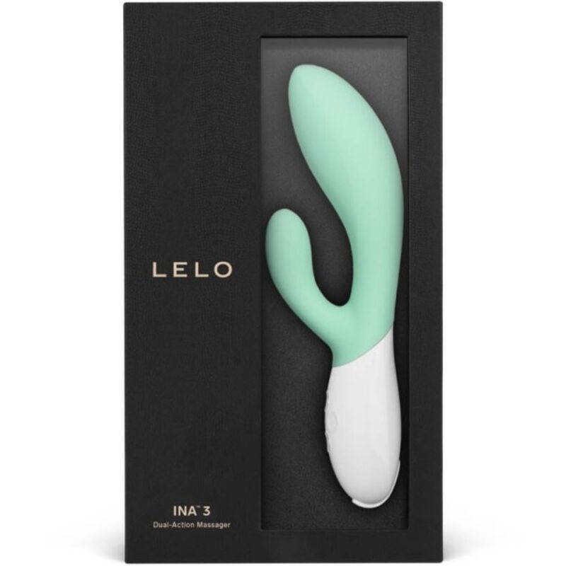 LELO INA 3 VERDE VIBRADOR RABBIT LUJO SEAWEED