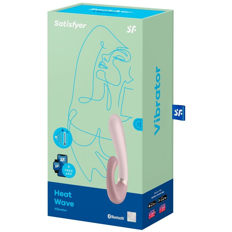 SATISFYER HEAT WAVE VIBRADOR APP ROSA