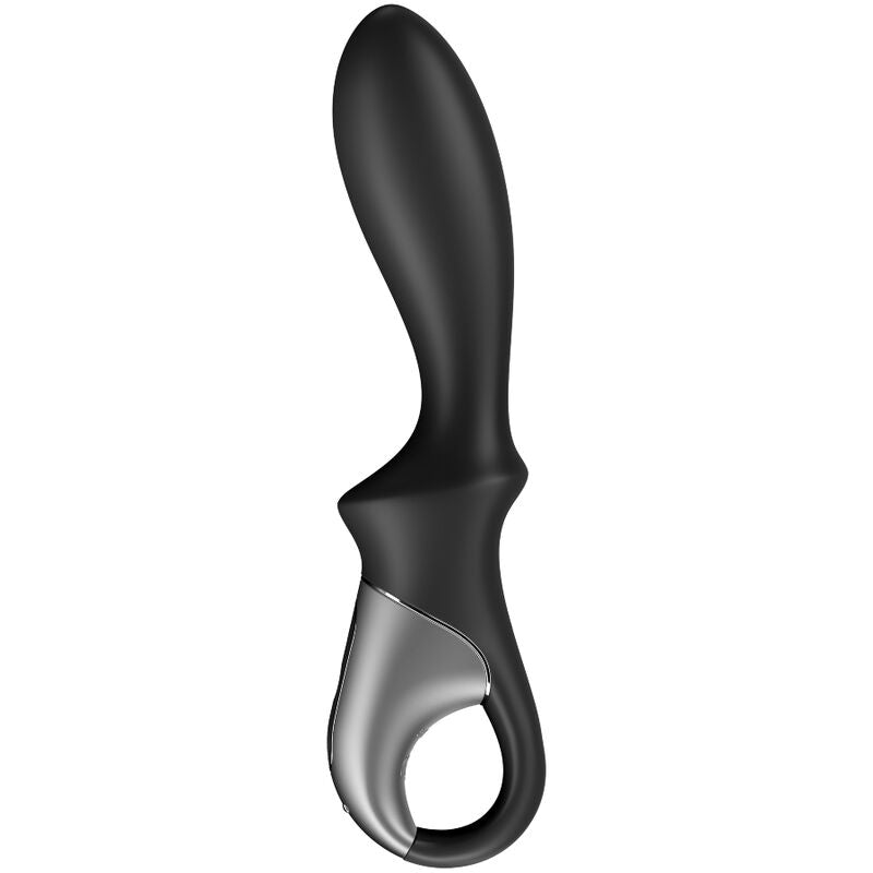 SATISFYER HEAT CLIMAX VIBRADOR ANAL APP NEGRO