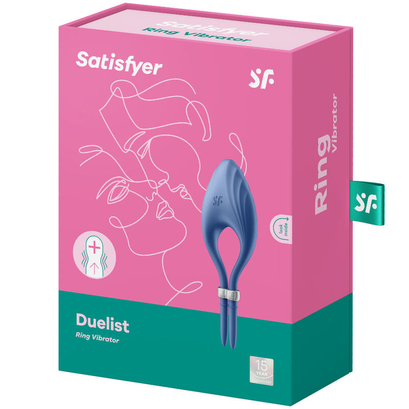 SATISFYER DUELIST ANILLO VIBRADOR AZUL