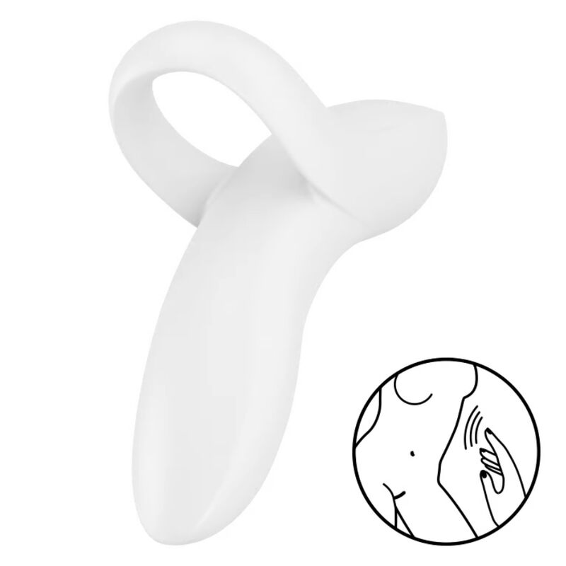 SATISFYER BOLD LOVER DEDAL VIBRADOR BLANCO