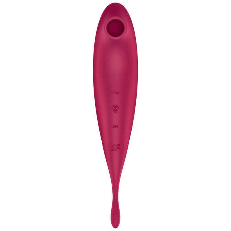 SATISFYER TWIRLING PRO ESTIMULADOR Y VIBRADOR APP ROJO