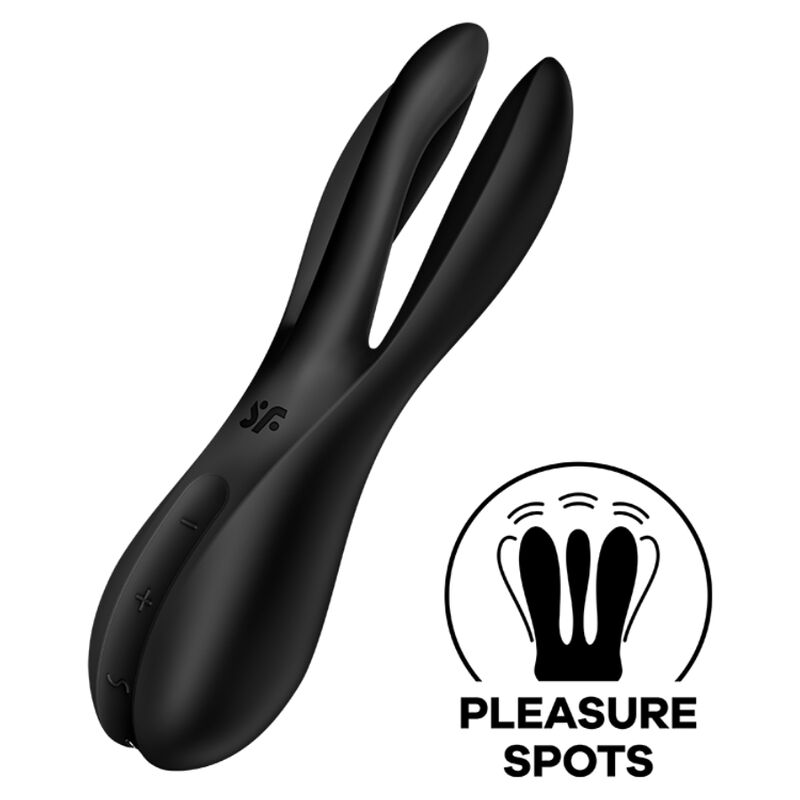 SATISFYER THREESOME 2 VIBRADOR NEGRO