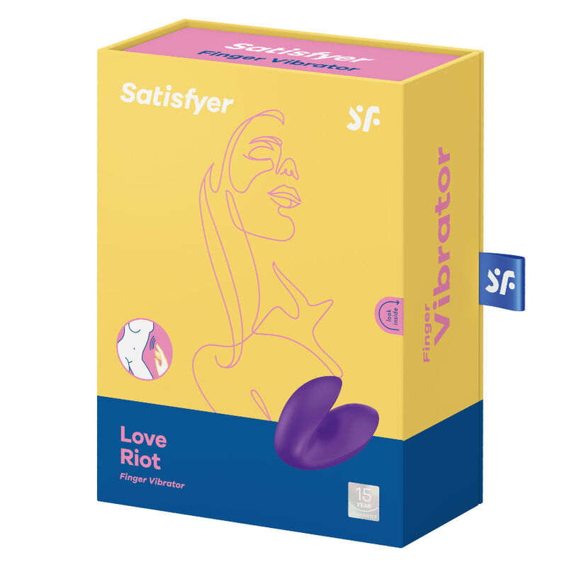 SATISFYER LOVE RIOT VIBRADOR DEDAL MORADO