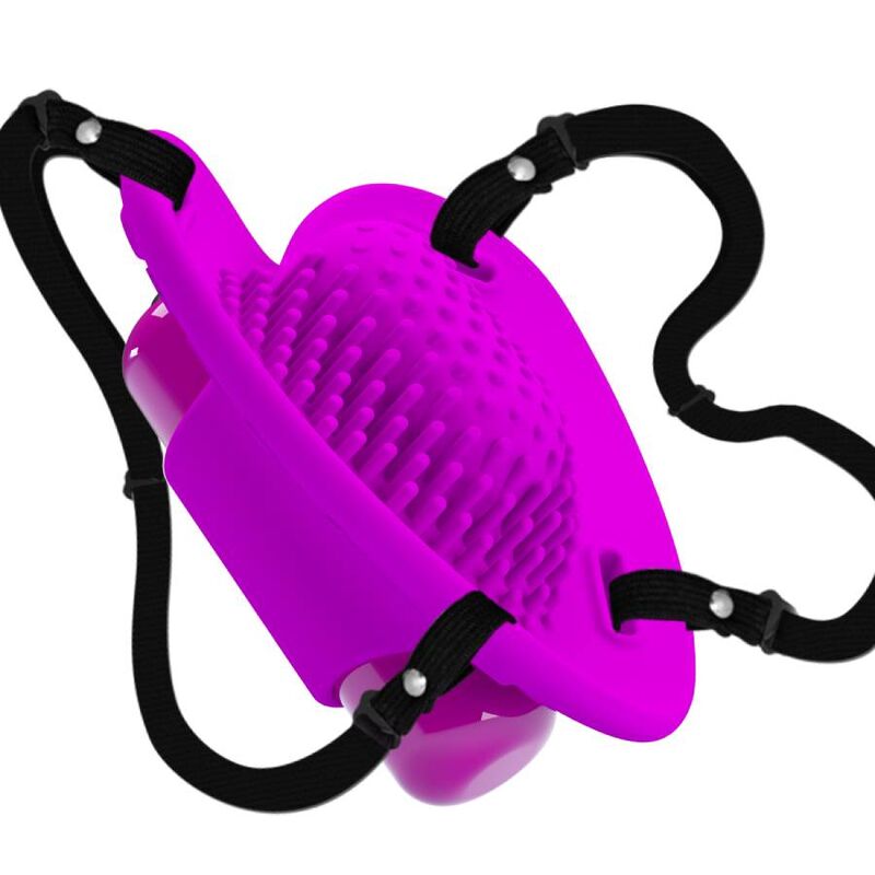 PRETTY LOVE MASAJEADOR DE CLITORIS HEARTBEAT 10 MODOS DE VIBRACION MORADO