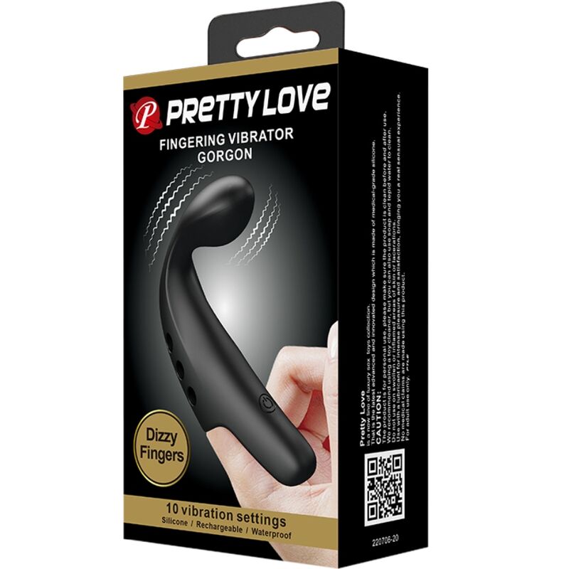 PRETTY LOVE DEDAL VIBRADOR GORGON NEGRO