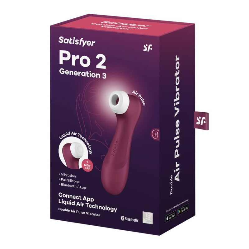 SATISFYER PRO 2 GENERACIoN 3 GRANATE BLUETOOTH APP