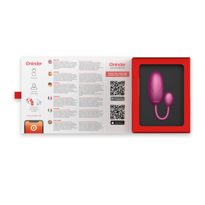 ONINDER TOKYO HUEVO VIBRADOR ROSA 75 X 32 CM APP GRATUITA