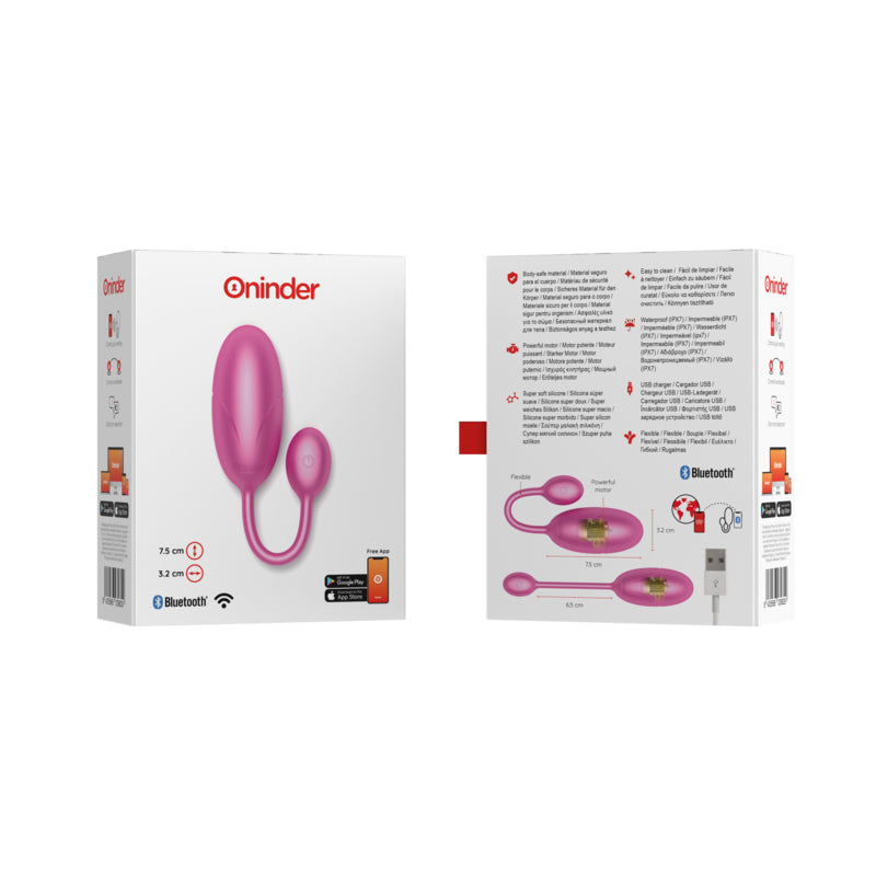 ONINDER TOKYO HUEVO VIBRADOR ROSA 75 X 32 CM APP GRATUITA