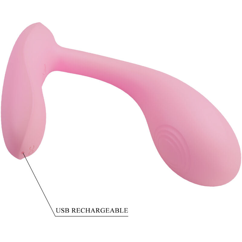 PRETTY LOVE BAIRD G SPOT 12 VIBRACIONES RECARGABLE ROSA APP