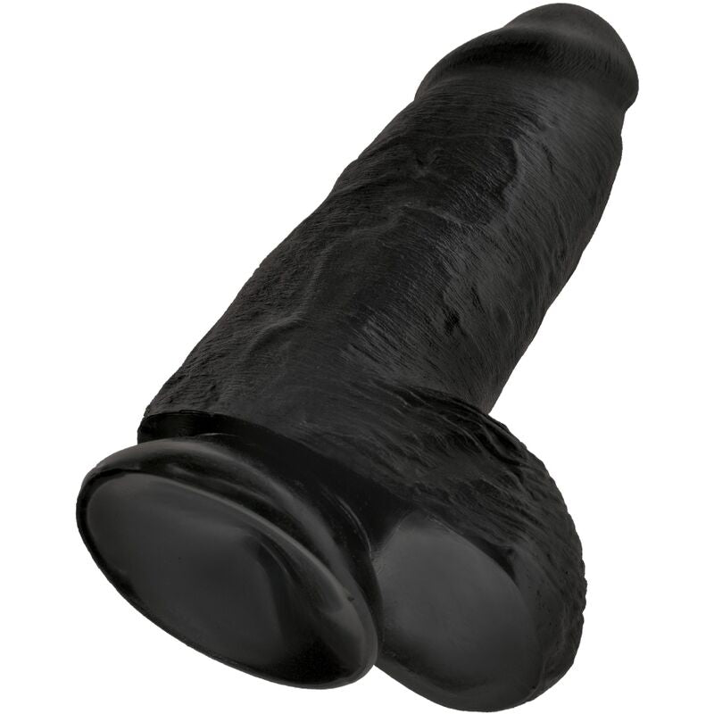 KING COCK PENE REALISTICO CHUBBY 23 CM NEGRO