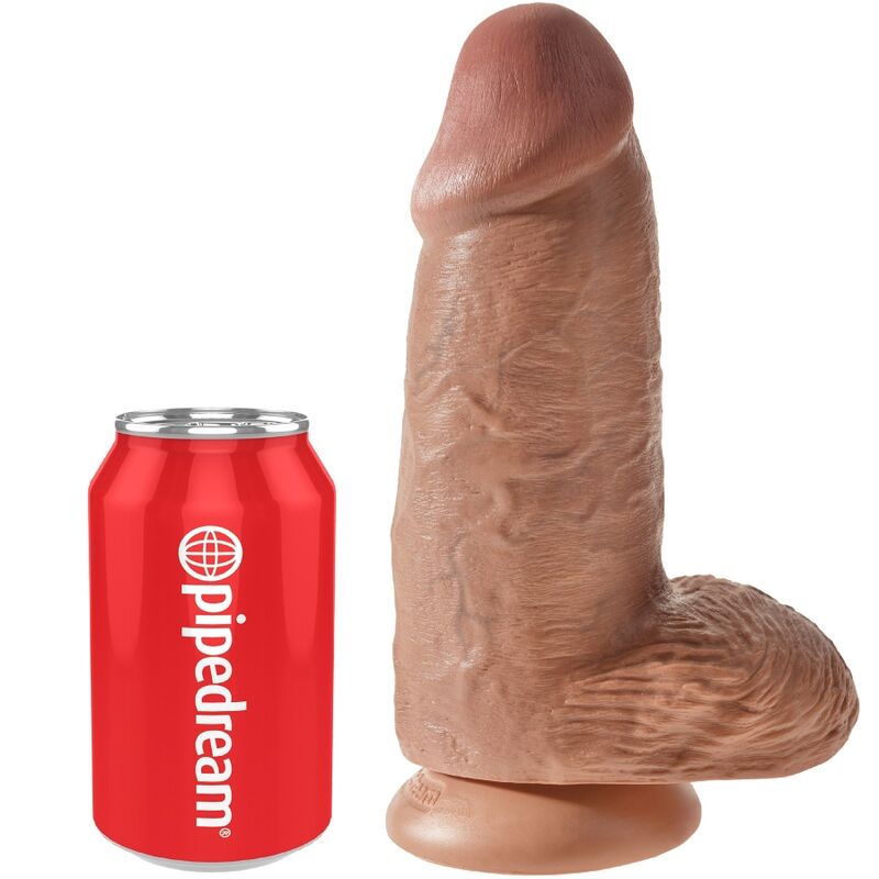 KING COCK PENE REALISTICO CHUBBY 23 CM CARAMELO