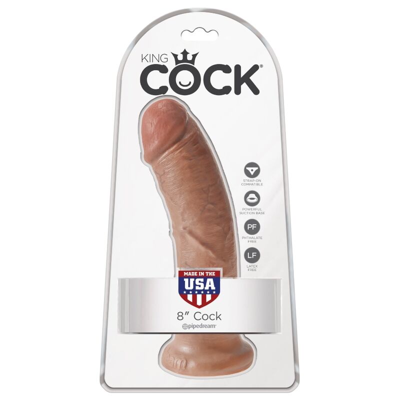 KING COCK PENE REALISTICO 195 CM CARAMELO