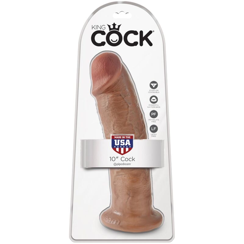 KING COCK PENE REALISTICO 24 CM CARAMELO