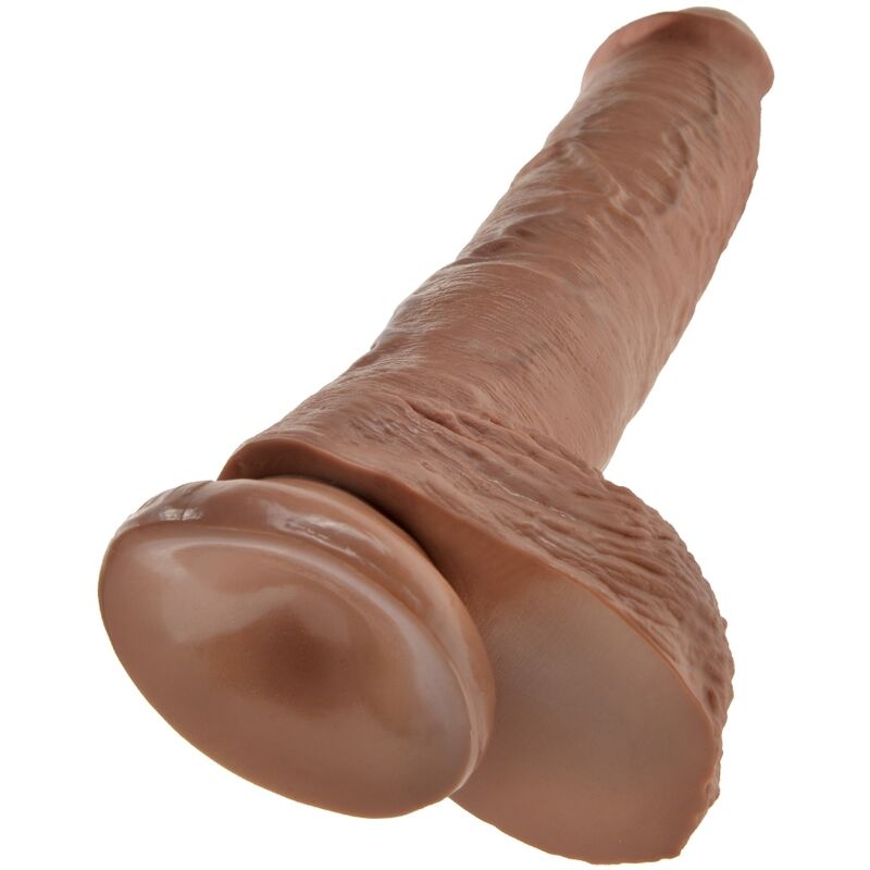 KING COCK PENE REALISTICO CON TESTICULOS 198 CM CARAMELO